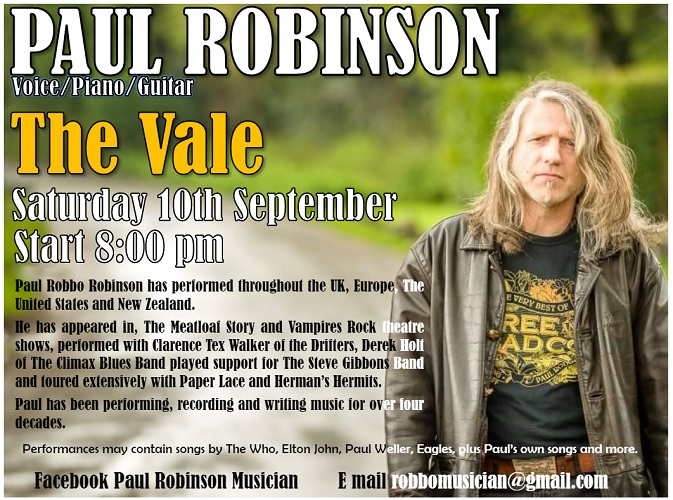 Paul Robinson at The Vale 10-09-2-22